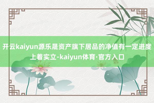 开云kaiyun源乐晟资产旗下居品的净值有一定进度上着实立-kaiyun体育·官方入口